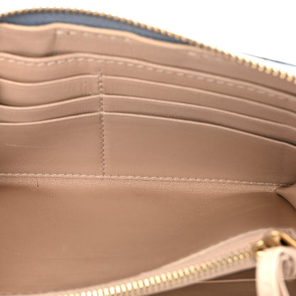 Chloe Grained Calfskin Marcie Long Zip Around Wallet Cloudy Blue 5 of 6