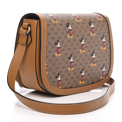Gucci X DISNEY Mini Vintage GG Supreme Monogram Mickey Mouse Small Flap Messenger Bag Beige Vintage Sun Oil 3 of 11