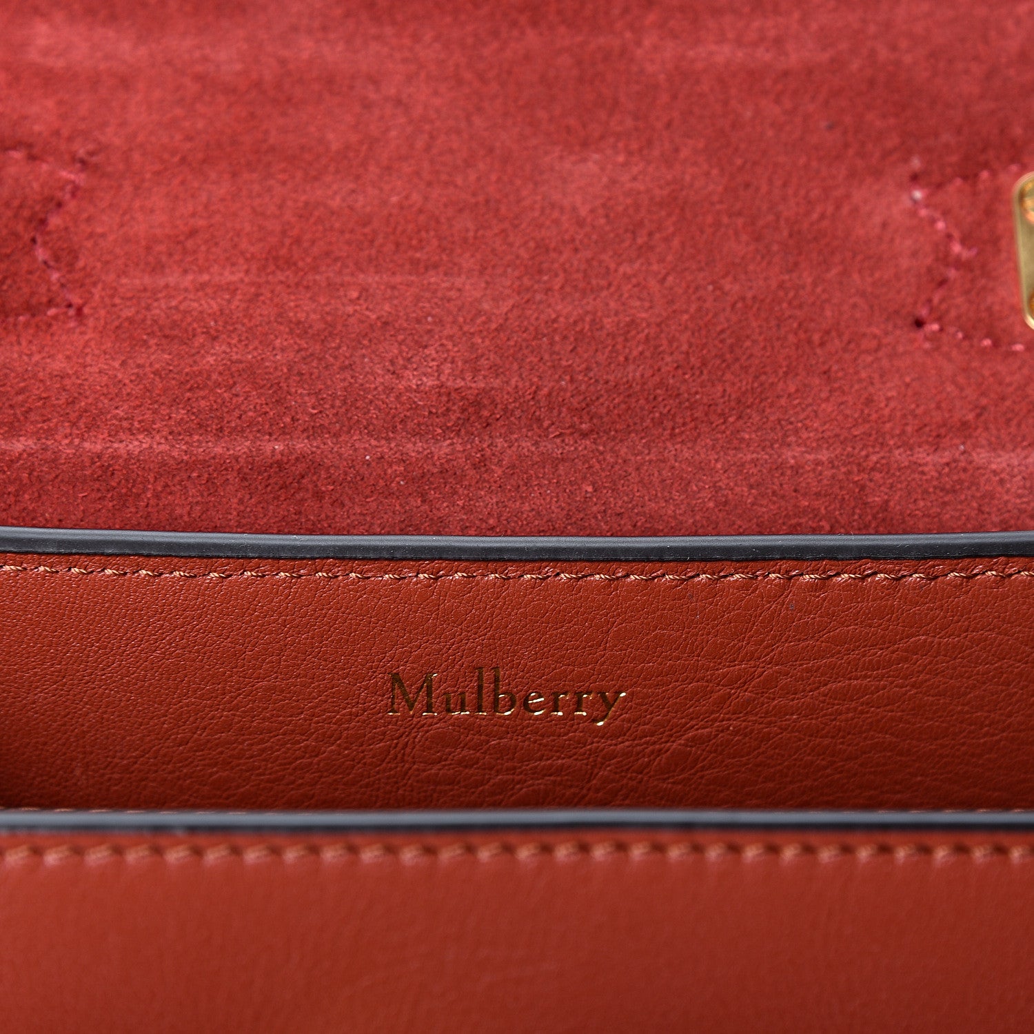 Mulberry Silky Calfskin Micro Seaton Rust 6 of 8