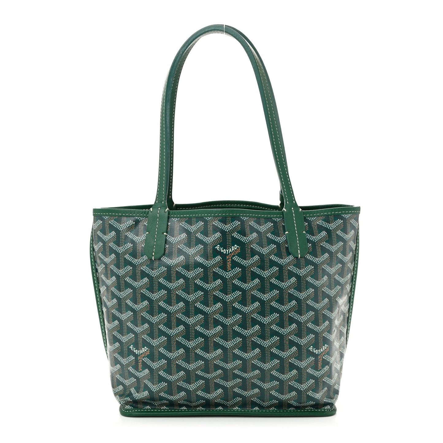 Goyardine Reversible Mini Anjou Green