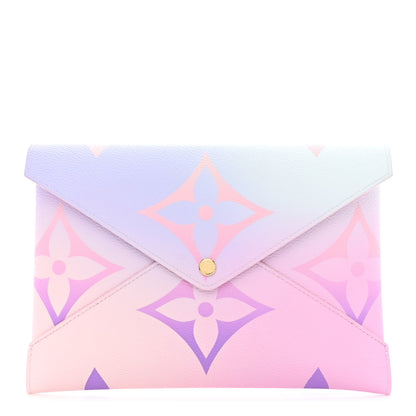 Louis Vuitton Monogram Giant Spring in the City Kirigami Pochette Set Sunrise Pastel Midnight Fuchsia Sunset Kaki 2 of 11