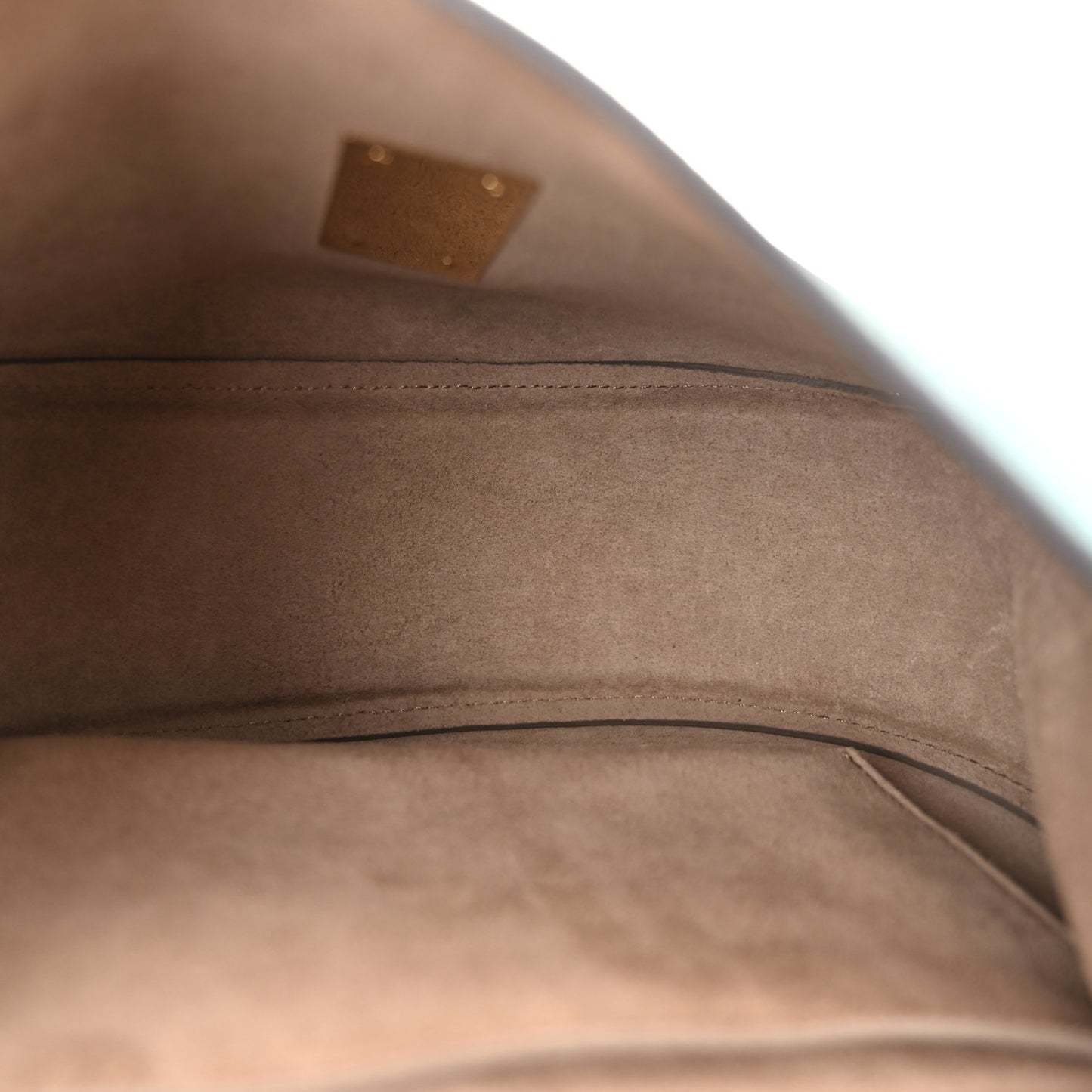 Suede Smooth Calfskin Drew Shoulder Bag Intense Green Brown