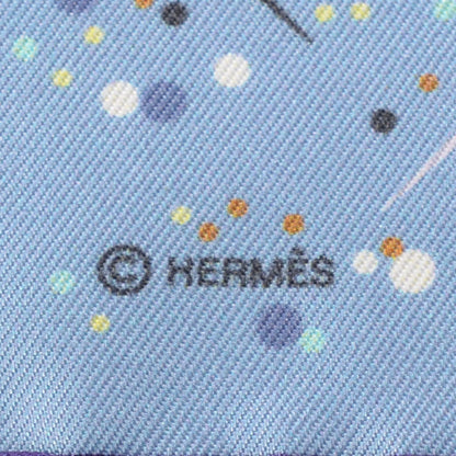 Hermes Silk Magic Kelly Scarf 90 Bleu Ceil Violet Craie 7 of 8
