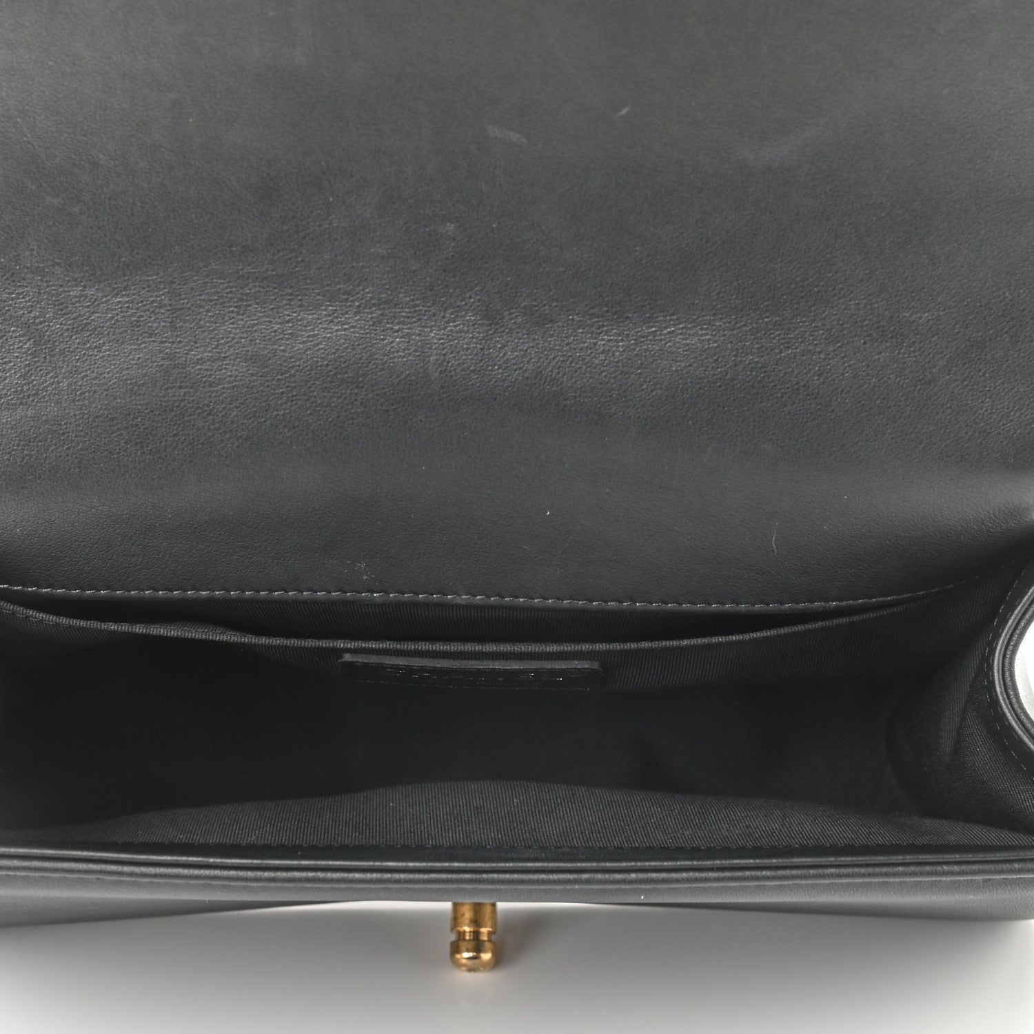 Chanel Calfskin Medium Boy Logo Top Handle Flap Black 5 of 16