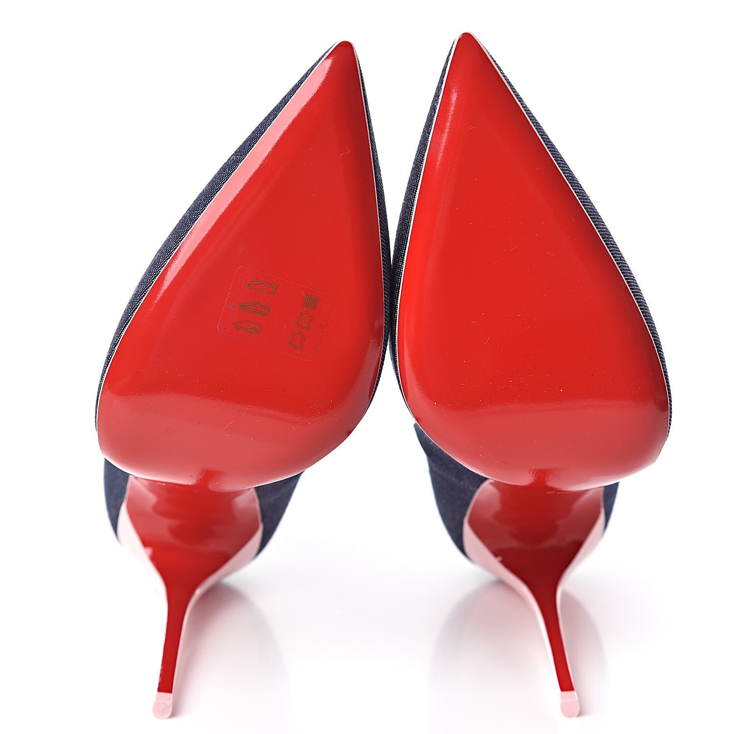 Christian Louboutin Denim Jazz Calf So Kate 120 Pumps 40 Blue Pompadour 5 of 9