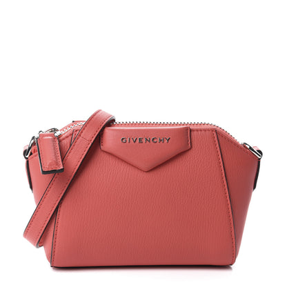 Givenchy Sugar Goatskin Nano Antigona Coral 1 of 9