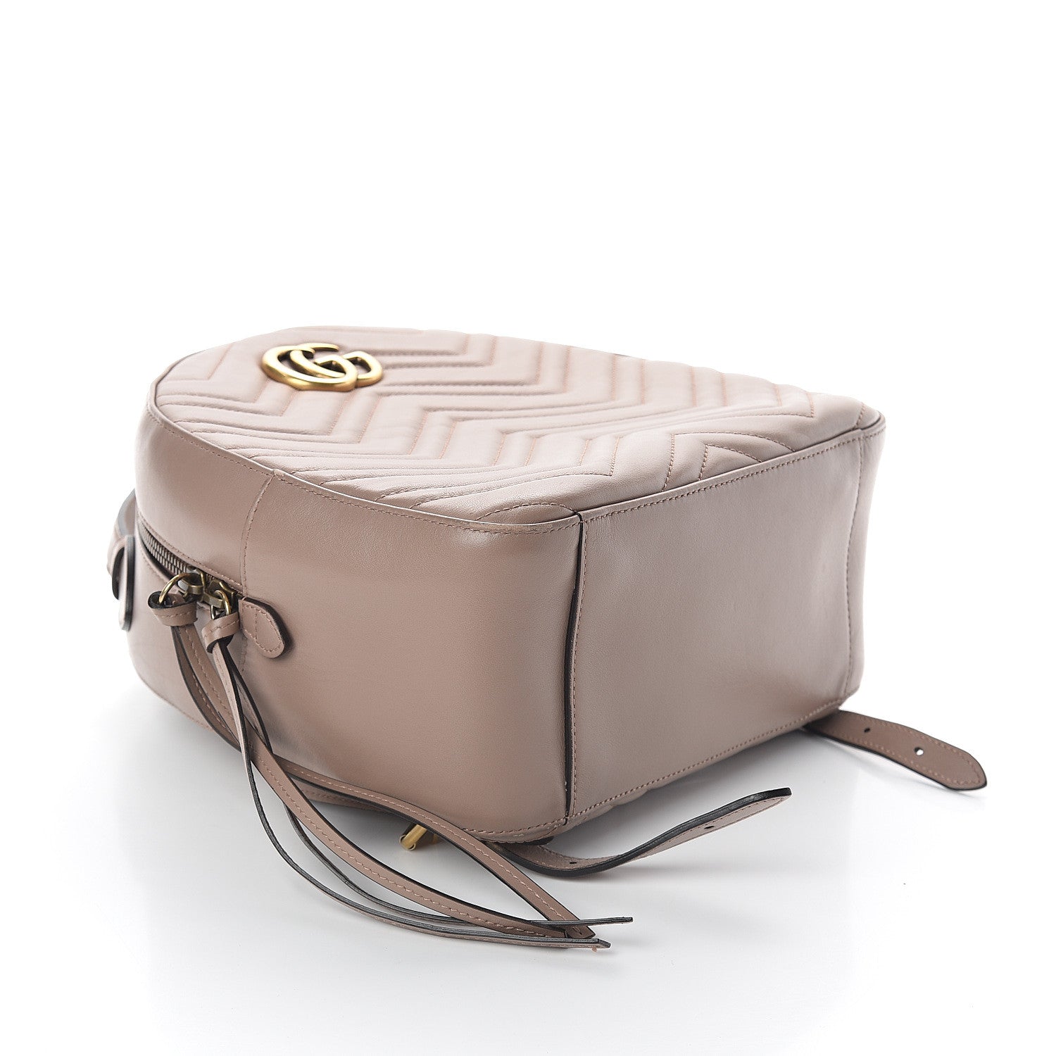 Gucci Calfskin Matelasse GG Marmont Dome Backpack Porcelain Rose 3 of 8