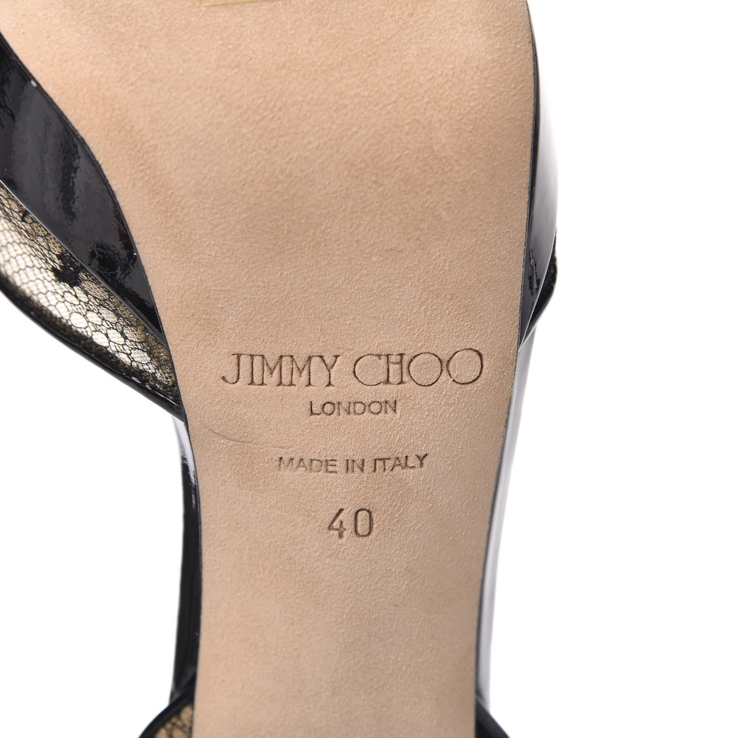 Jimmy Choo Patent Lace Kayak Platform Pumps 40 Black 7 of 9