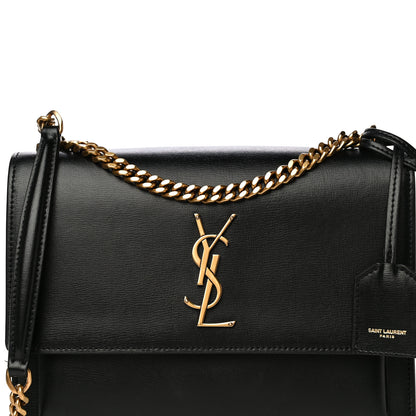 Saint Laurent Calfskin Medium Monogram Sunset Black 9 of 16