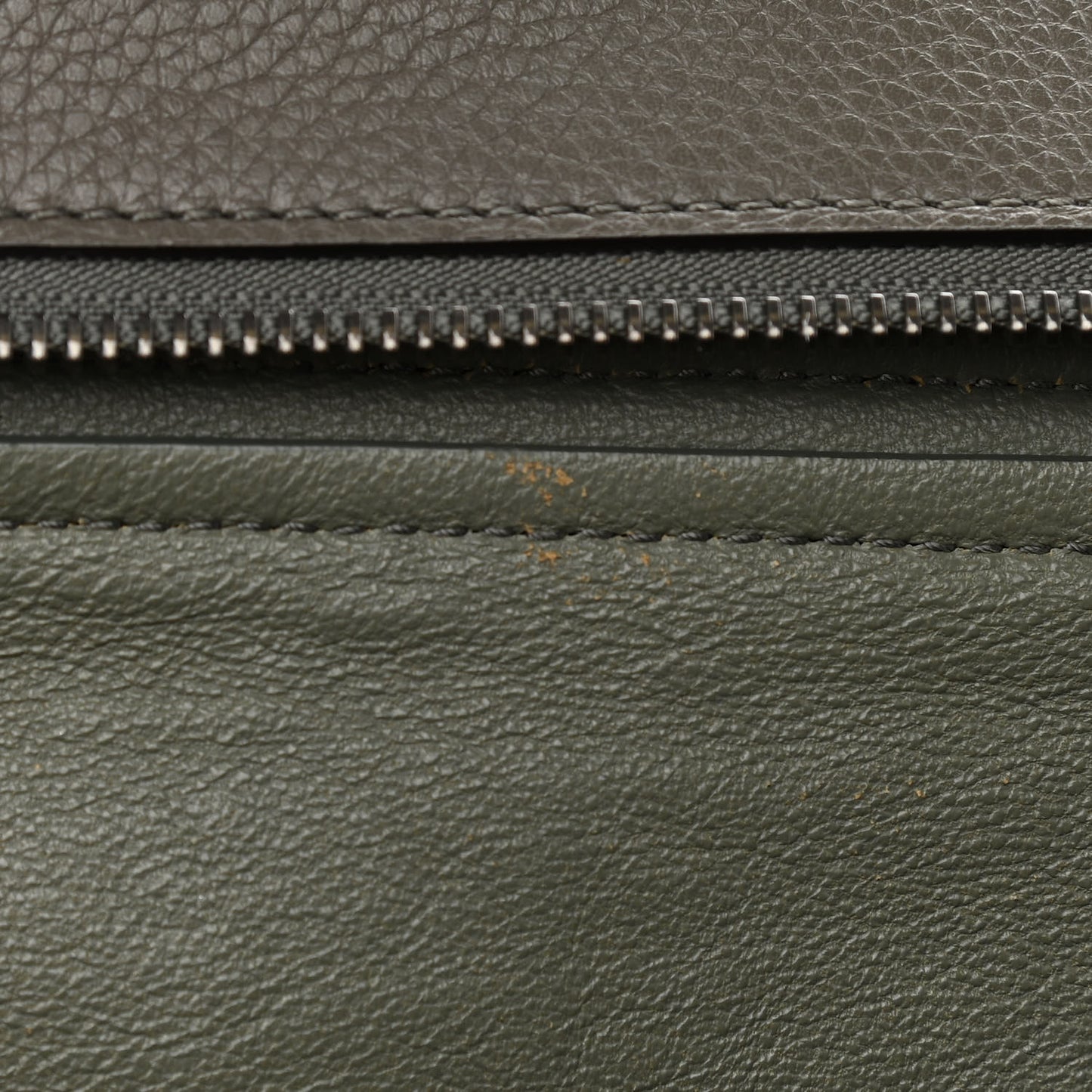 Calfskin Suede Large Trapeze Grey