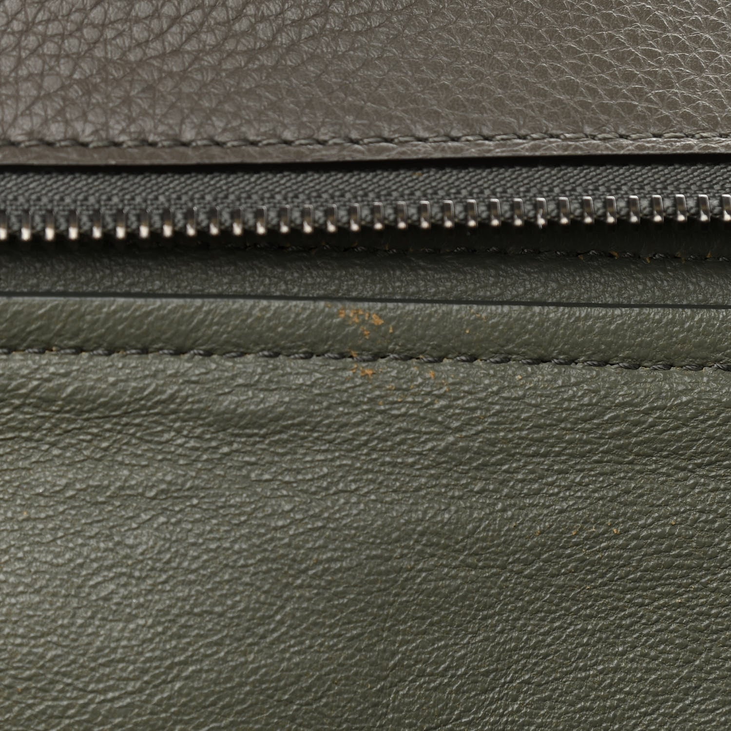 Celine Calfskin Suede Large Trapeze Grey 14 of 18