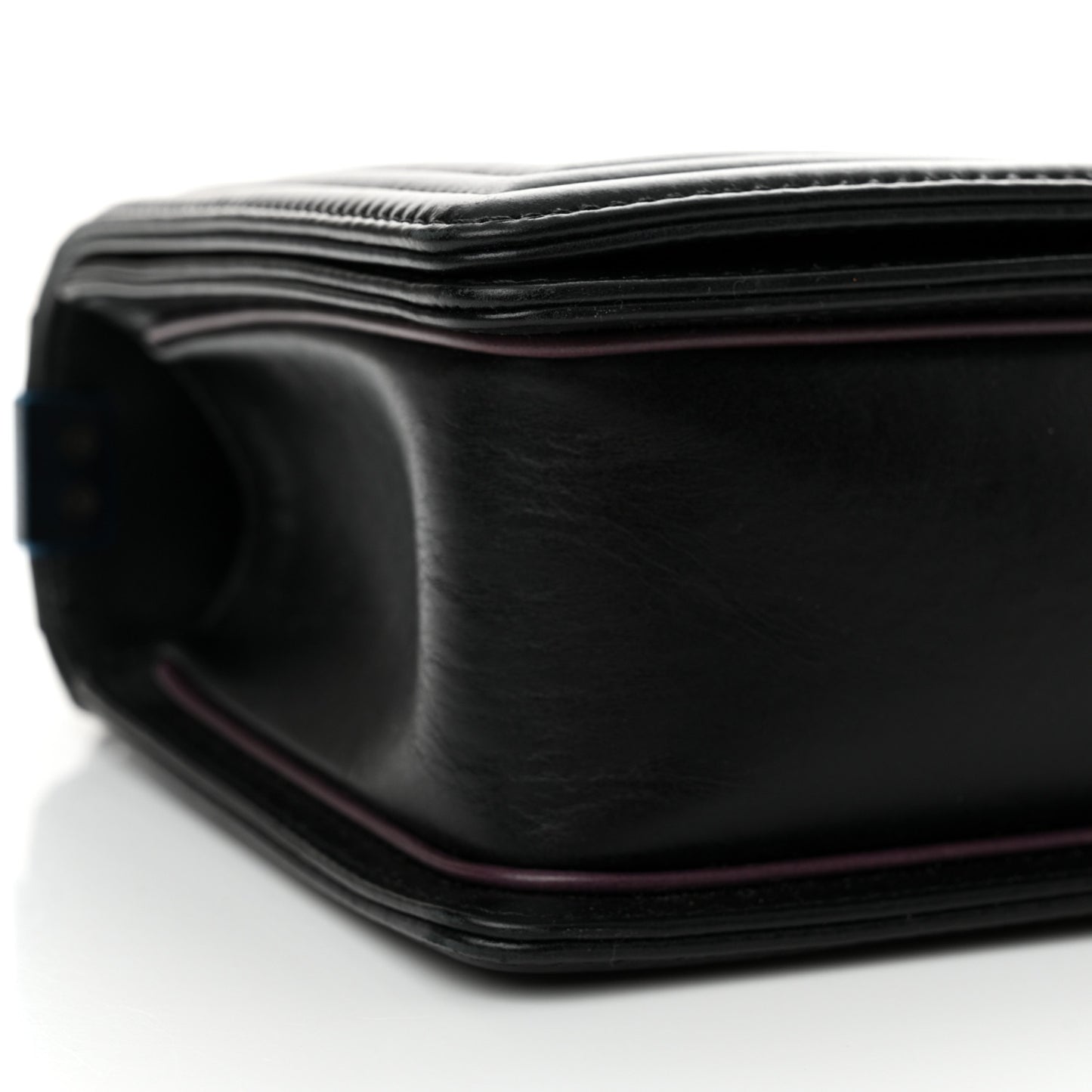 Calfskin Embossed New Medium Paris Salzburg Boy Flap Black