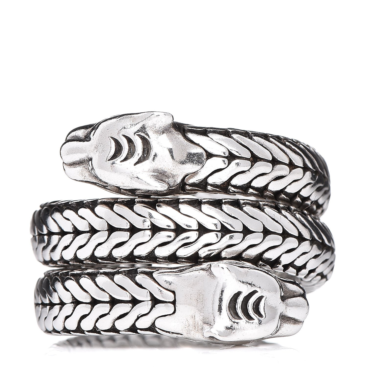 John Hardy Sterling Silver Macan Coil Ring 57 8 1 of 6