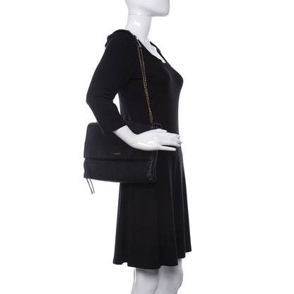 Lanvin Lambskin Quilted Medium Sugar Flap Shoulder Bag Black 2 of 14