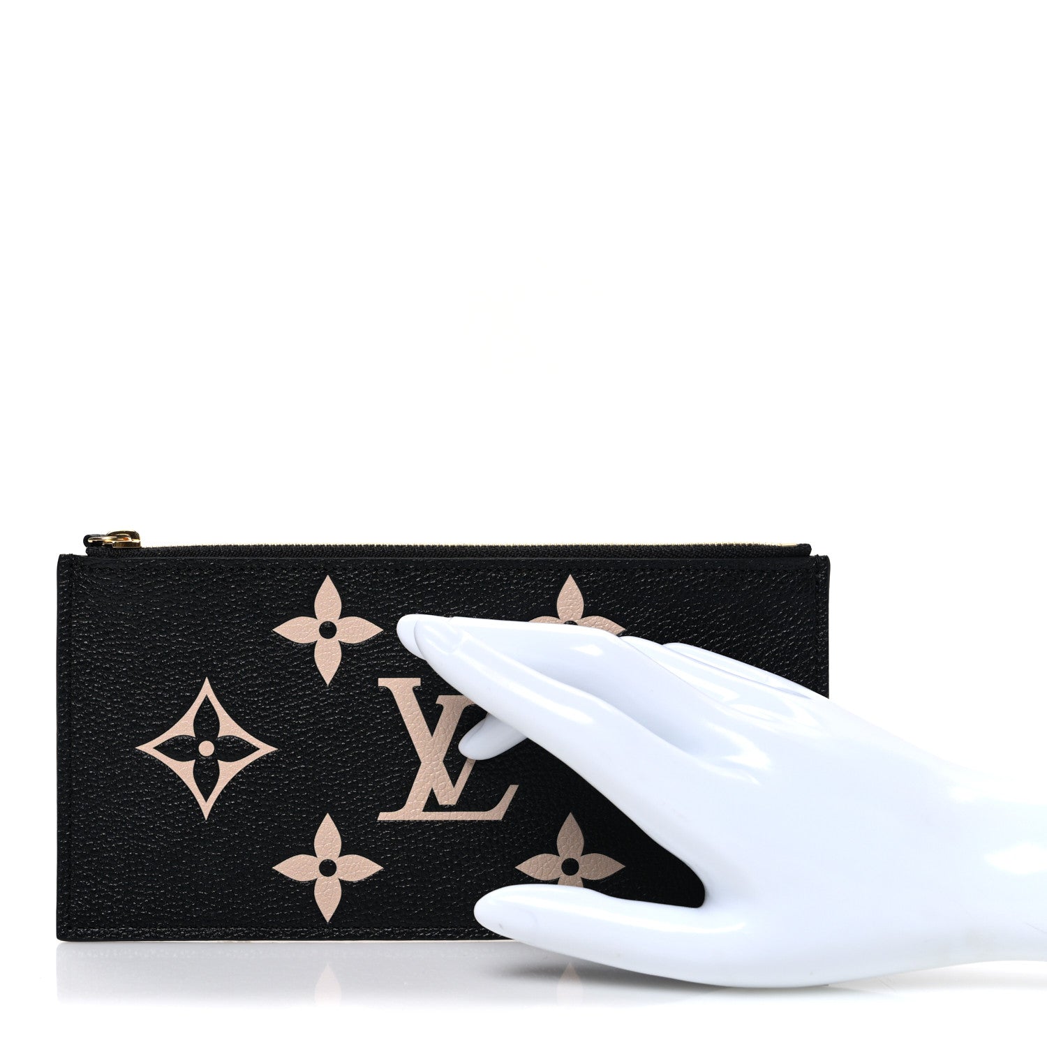 Louis Vuitton Empreinte Monogram Giant Crafty Pochette Felicie Zippered Insert Black 2 of 6