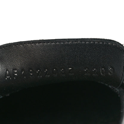 Hermes Goatskin Womens Royal Loafers 36.5 Black 8 of 9