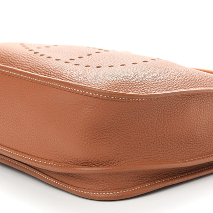 Hermes Taurillon Clemence Evelyne III GM Gold 8 of 9