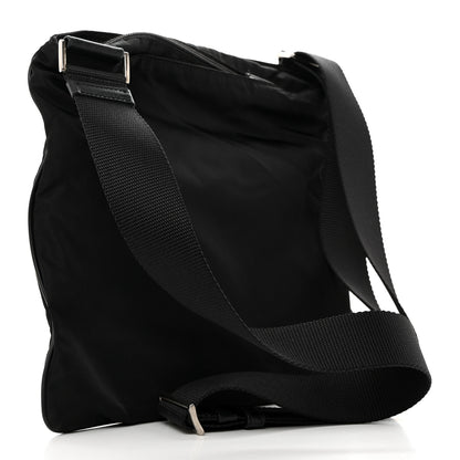 Prada Nylon Vela Flat Messenger Bag Black 2 of 10