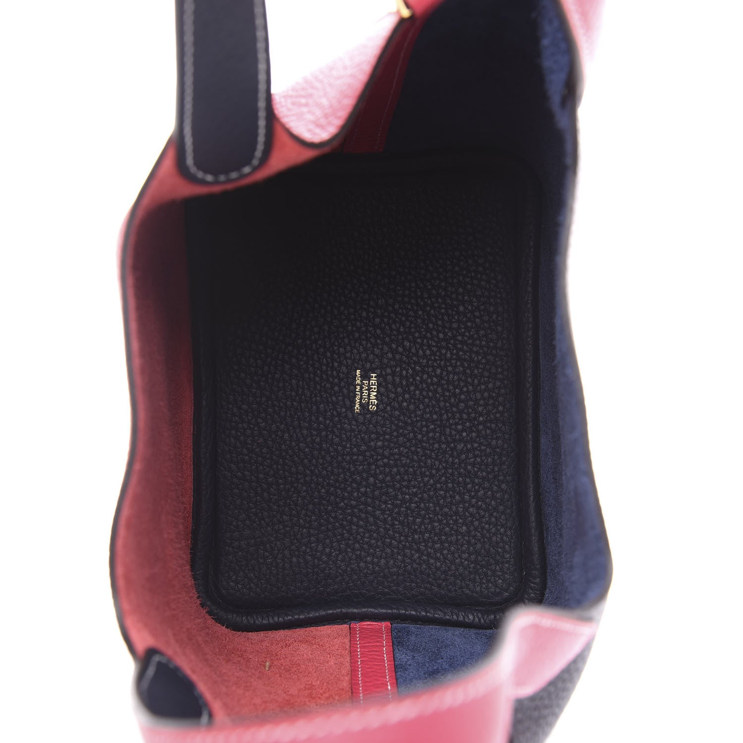 Hermes Taurillon Clemence Casaque Picotin Lock 18 PM Rose Extreme Bleu Nuit 4 of 10