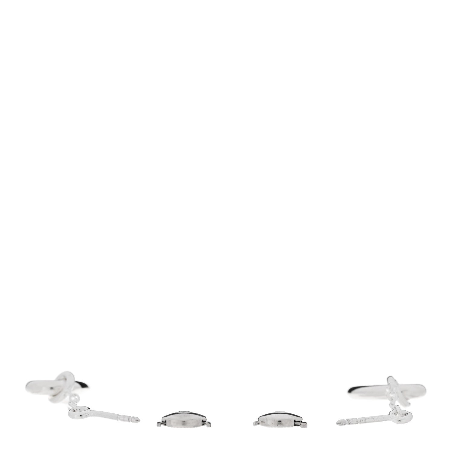 Hermes Sterling Silver Farandole Drop Earrings 3 of 5