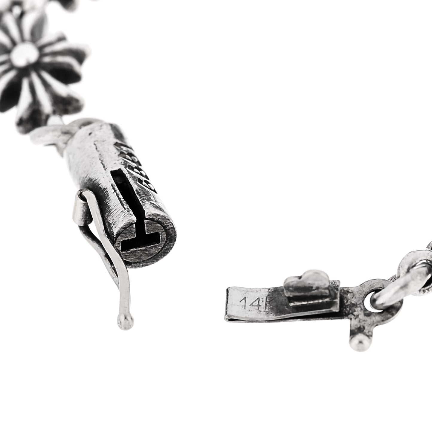 Sterling Silver Tiny E CH Plus Bracelet