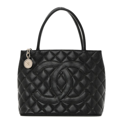 Chanel Caviar Quilted Medallion Tote Black 1 of 10