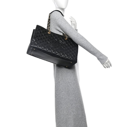 Chanel Caviar Quilted XL Grand Shopping Tote GST Black 2 of 10