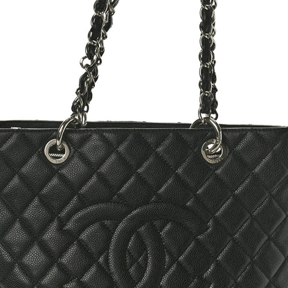 Chanel Caviar Quilted Grand Shopping Tote GST Black 8 of 10