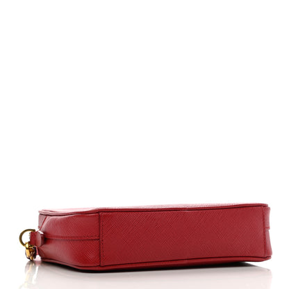 Prada Saffiano Mini Camera Crossbody Bag Fuoco 4 of 9