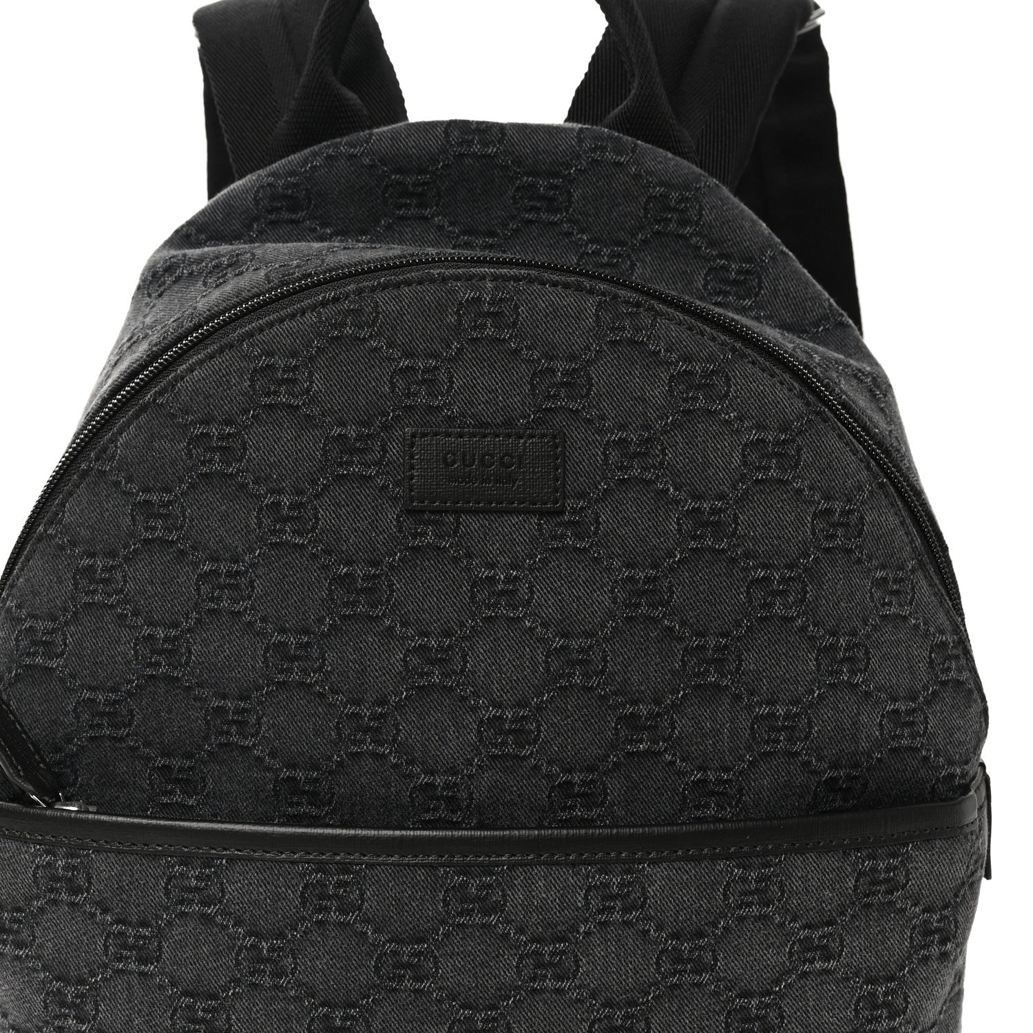 Gucci Denim GG Monogram Childrens Backpack Black 8 of 10