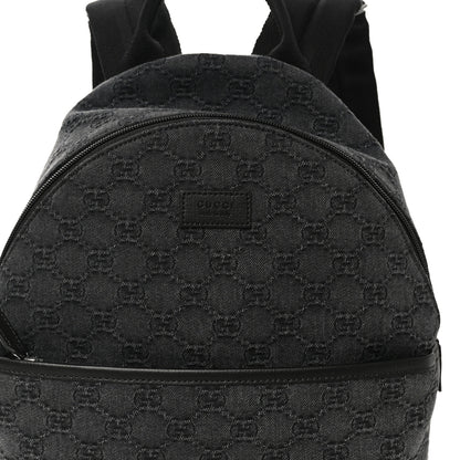 Gucci Denim GG Monogram Childrens Backpack Black 8 of 10