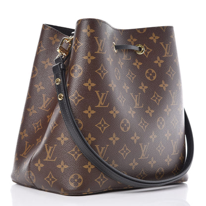 Louis Vuitton Monogram Neonoe MM Black 3 of 9