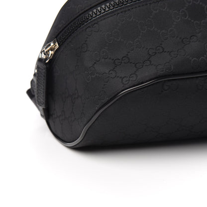 Gucci Nylon Monogram Fanny Pack Belt Bag Black 4 of 9