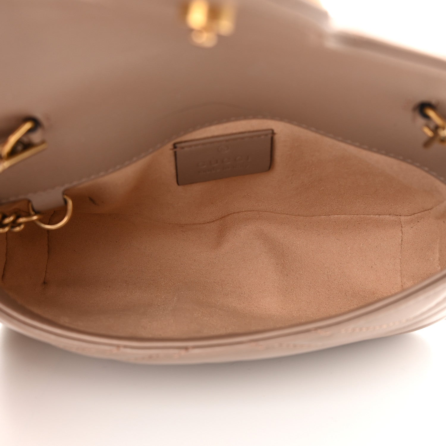 Gucci Calfskin Matelasse Super Mini GG Marmont Shoulder Bag Porcelain Rose 5 of 13