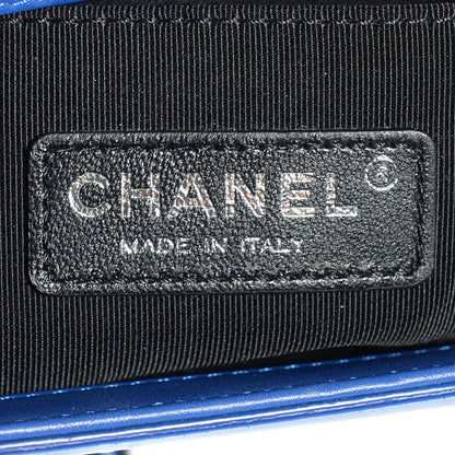 Chanel Patent Calfskin Small Boy Flap Plexiglass Bright Blue 7 of 9
