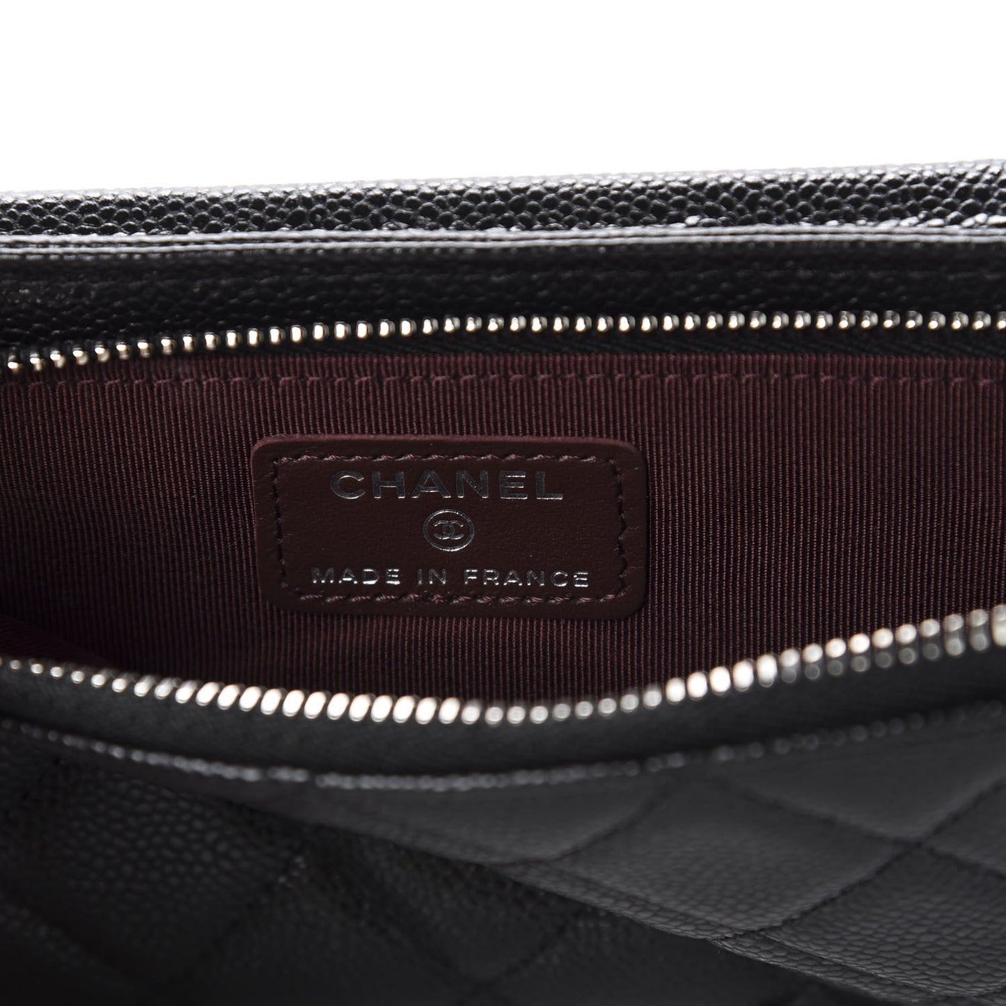 Caviar Quilted CC Phone Holder Black