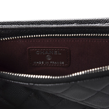 Chanel Caviar Quilted CC Phone Holder Black 9 of 12