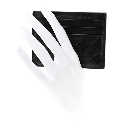 Bottega Veneta Nappa Intrecciato Card Holder Black 2 of 7