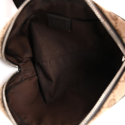 Gucci Monogram Dollar Calfskin Belt Bag Beige Ebony Testa di Moro Marrone Scuro 5 of 10