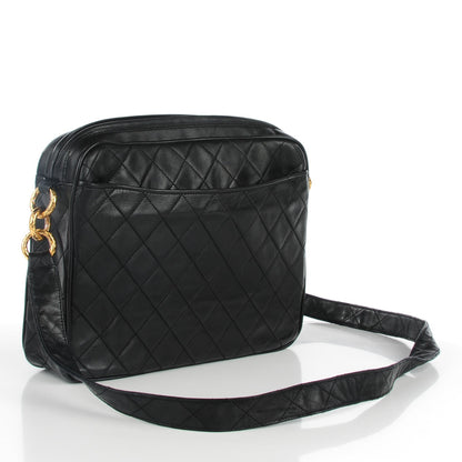 Chanel Lambskin Quilted Camera Case Black 3 of 8
