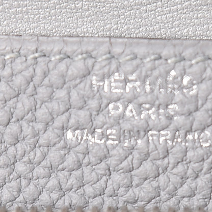 Hermes Togo Dogon Compact Wallet Bleu Glacier 7 of 10