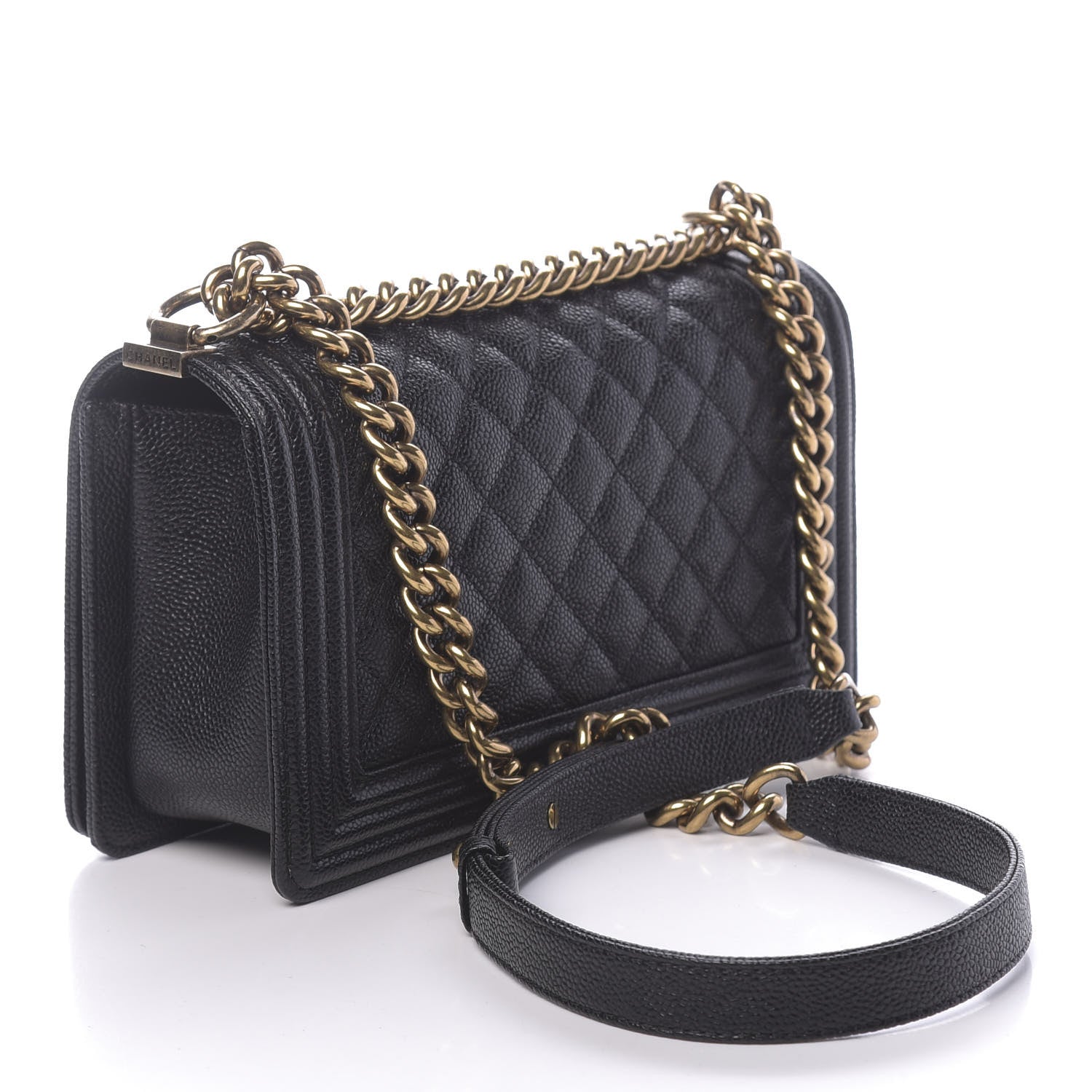 Chanel Caviar Quilted Medium Boy Flap Black 3 of 11