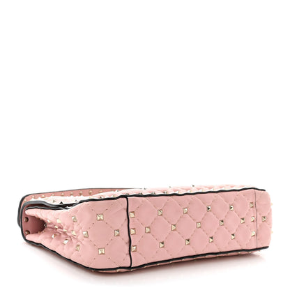 Valentino Garavani Nappa Medium Rockstud Spike Shoulder Bag Water Rose 4 of 17