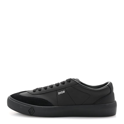 Christian Dior Smooth Calfskin Suede Mens B101 Low Top Sneakers 42.5 Black 1 of 10