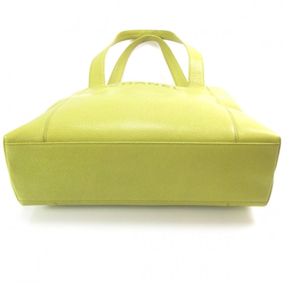 Chanel Vintage Caviar Tote Peridot Green 4 of 10