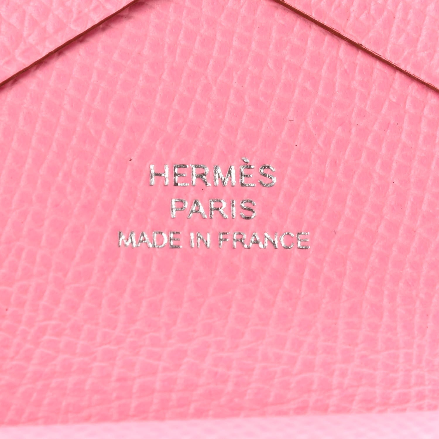 Hermes Epsom Calvi Duo Card Case Rose Confetti 6 of 7