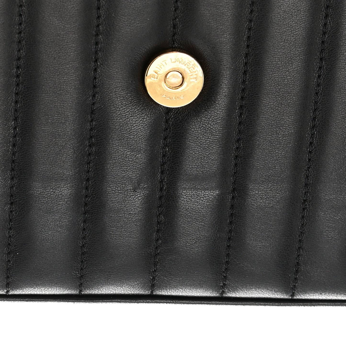 Lambskin Matelasse Monogram Medium Vicky Chain Bag Black