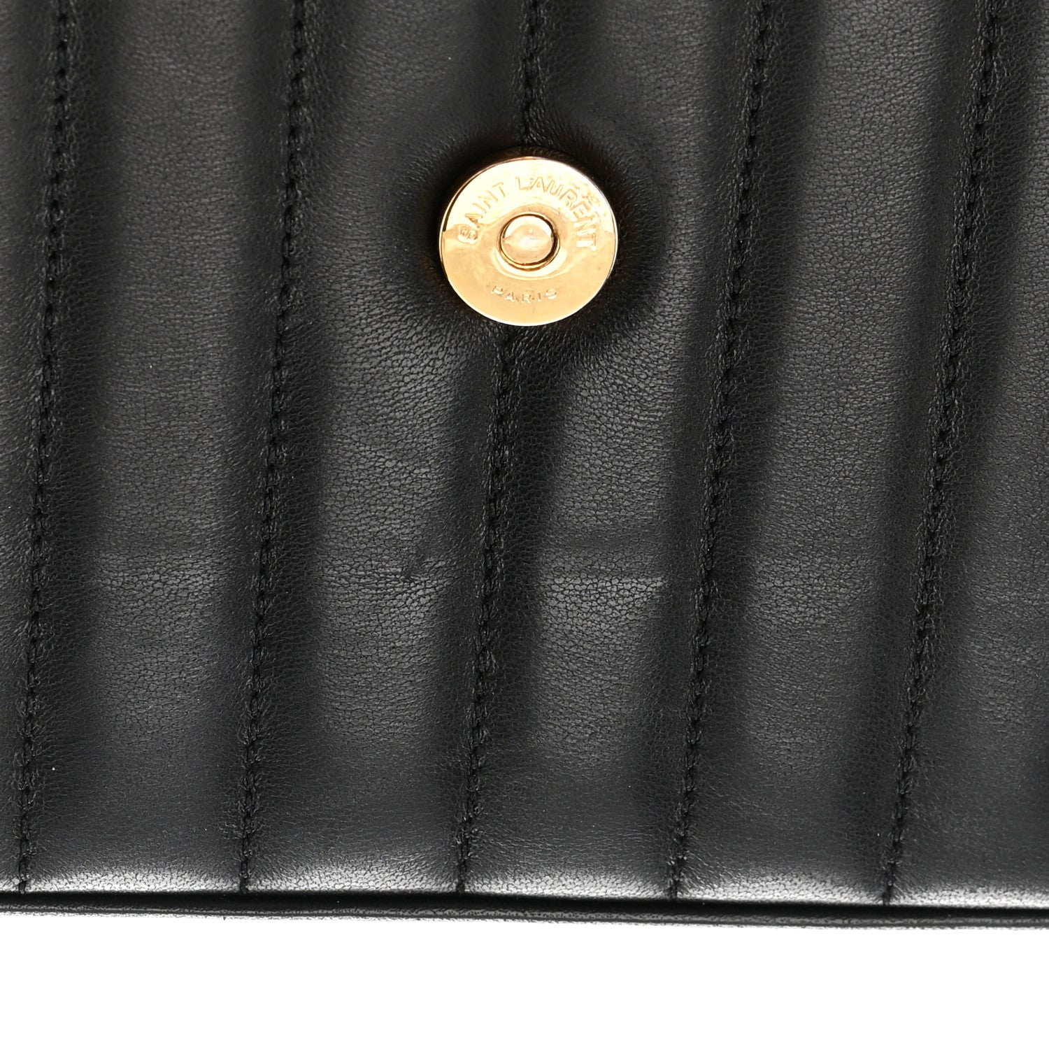 Saint Laurent Lambskin Matelasse Monogram Medium Vicky Chain Bag Black 14 of 15