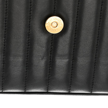 Saint Laurent Lambskin Matelasse Monogram Medium Vicky Chain Bag Black 14 of 15
