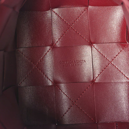 Bottega Veneta Nappa Maxi Intrecciato Small Cassette Bucket Bag Bordeaux 5 of 8